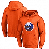 Men's Customized New York Islanders Orange All Stitched Pullover Hoodie,baseball caps,new era cap wholesale,wholesale hats